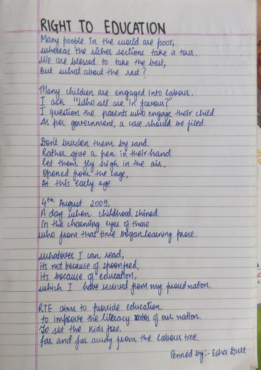 News letter RTE poem