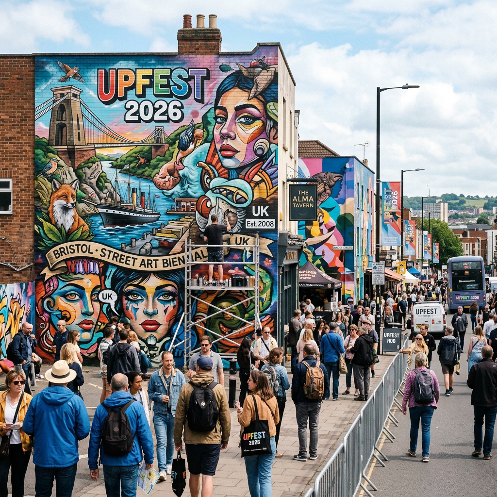 Upfest 2026 street art Biennale Bristol UK